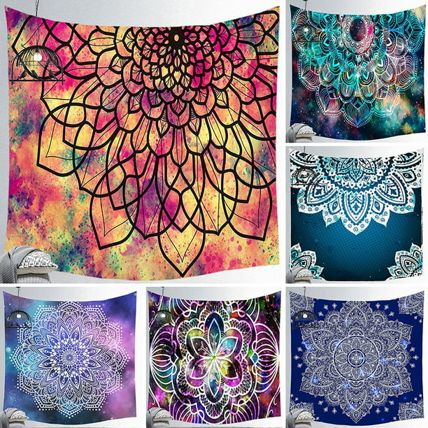 Details about   USA Hippie Purple Mandala Tapestry Wall Hanging Trippy Tapestries Throws Decor
